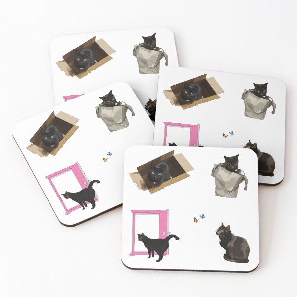 Item preview, Black cats Sticker Pack 2 designed and sold by MiaoMiaoYu.