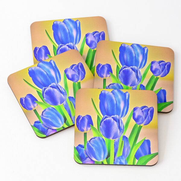 Item preview, Beautiful blue tulips artwork designed and sold by gramizzia.