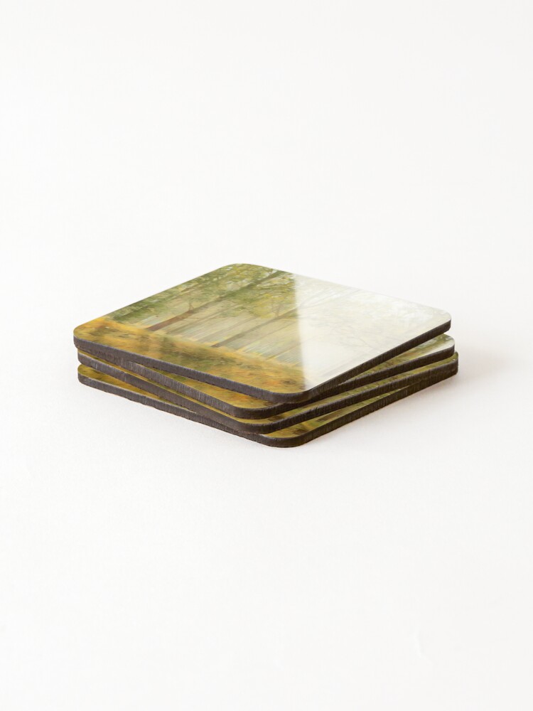 Thumbnail 4 of 5, Coasters (Set of 4), Sun Rays Through The Tree designed and sold by Inyeneart.