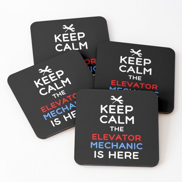Item preview, Keep Calm The Elevator Mechanic Is Here Funny Elevator Mechanic Humor designed and sold by SharpThreadZ.
