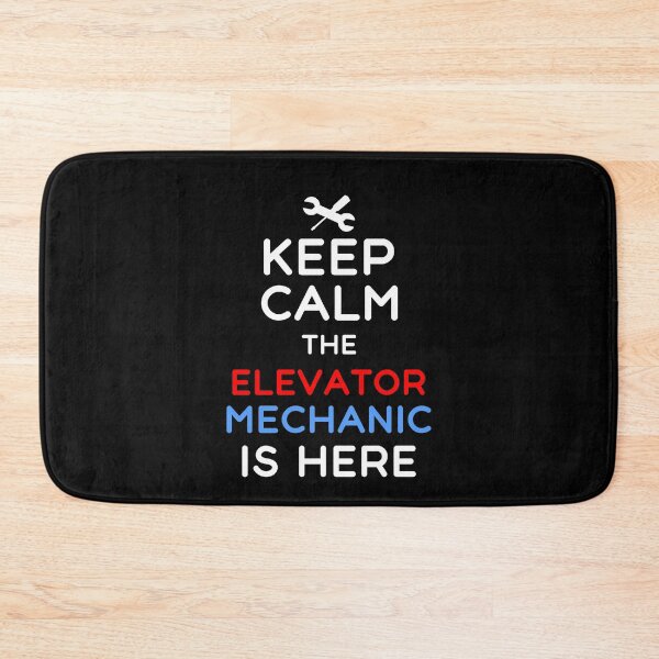 Item preview, Keep Calm The Elevator Mechanic Is Here Funny Elevator Mechanic Humor designed and sold by SharpThreadZ.