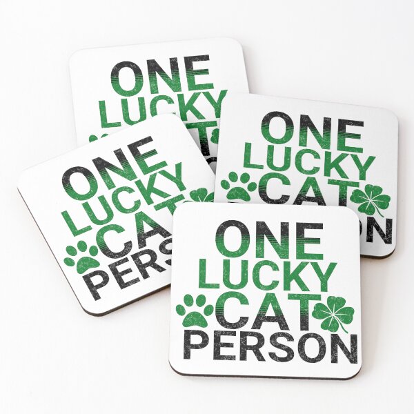 Item preview, One lucky cat person - St. Patrick's Day designed and sold by EvergreenWhimsy.