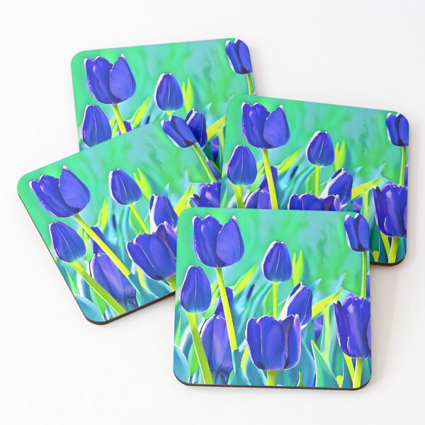 Item preview, Beautiful blue tulips artwork designed and sold by gramizzia.