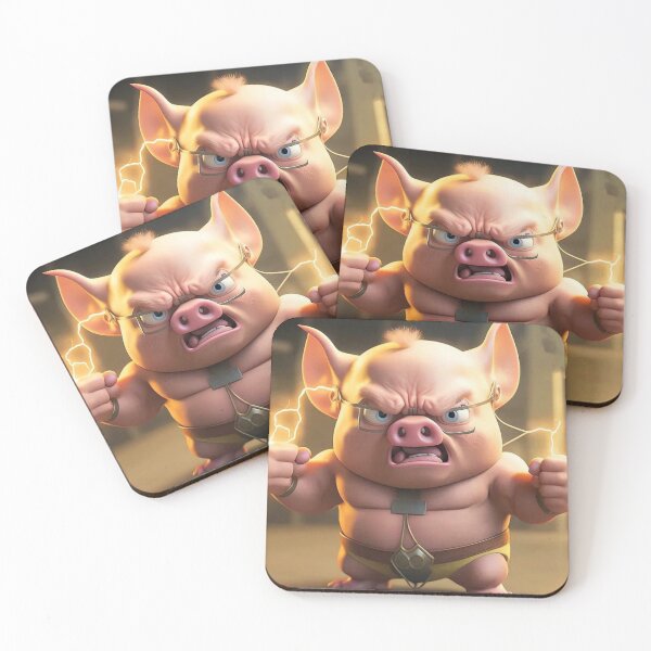 Item preview, Cute angry animal sign Chinese Calendar PIG designed and sold by Magdalineshop.