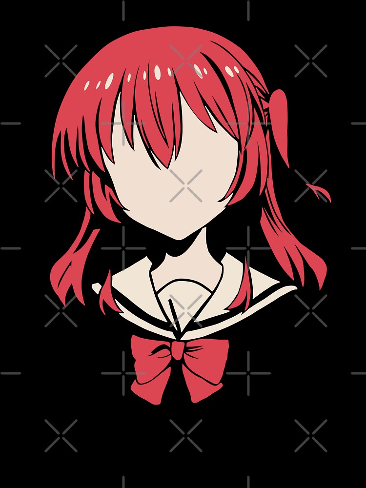 Bocchi the Rock Anime Characters Red Haired Girl Ikuyo Kita Pfp in  Minimalist Vector Art (Transparent) Kids T-Shirt for Sale by Animangapoi