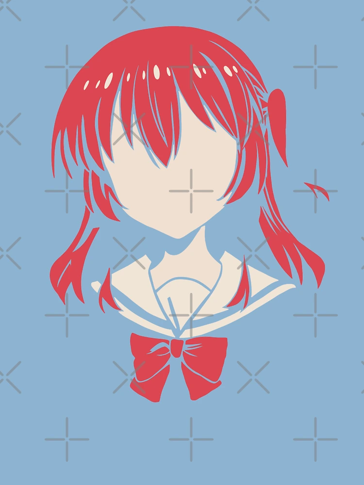 Bocchi the Rock Anime Characters Red Haired Girl Ikuyo Kita Pfp in  Minimalist Vector Art (Transparent) Kids T-Shirt for Sale by Animangapoi