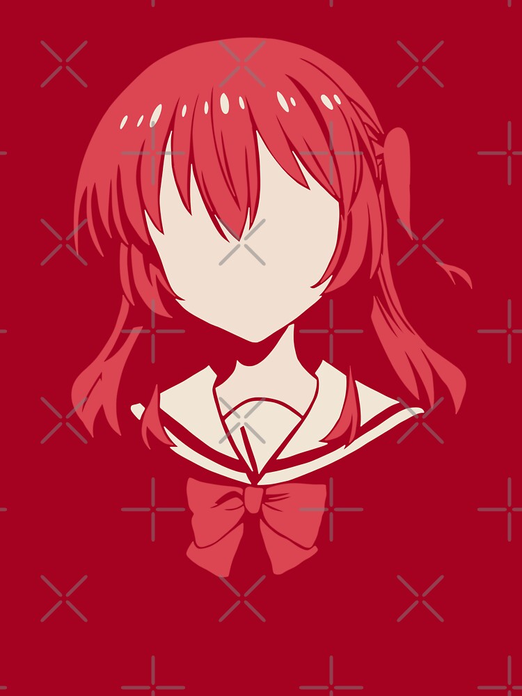 Bocchi the Rock Anime Characters Red Haired Girl Ikuyo Kita Pfp in  Minimalist Vector Art (Transparent) - Bocchi The Rock - Posters and Art  Prints