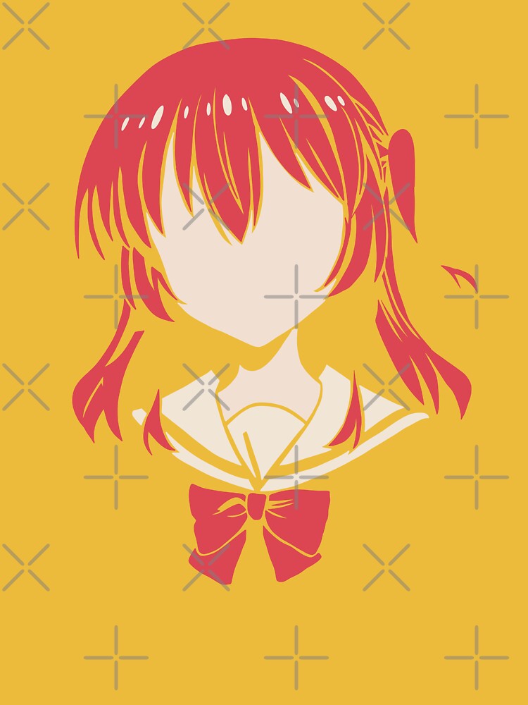 Bocchi the Rock Anime Characters Red Haired Girl Ikuyo Kita Pfp in  Minimalist Vector Art (Transparent) - Bocchi The Rock - Posters and Art  Prints