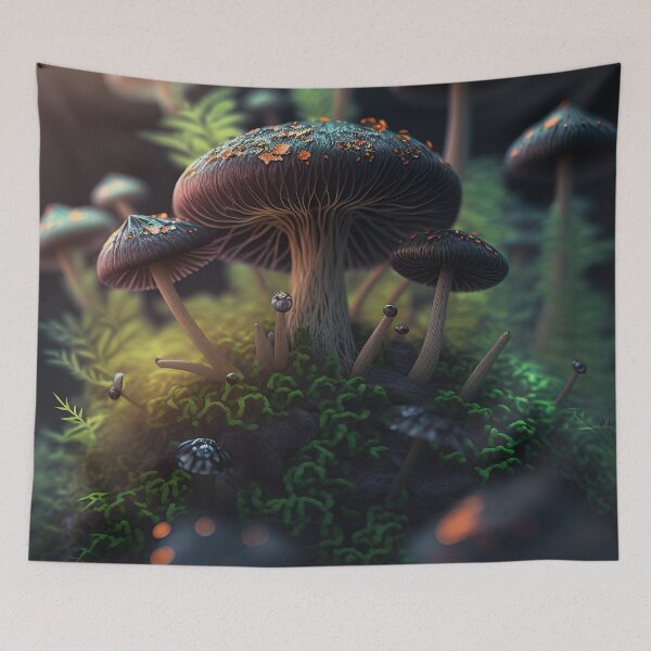 Item preview, Mushroom Forest Poster designed and sold by CosmicCritters.