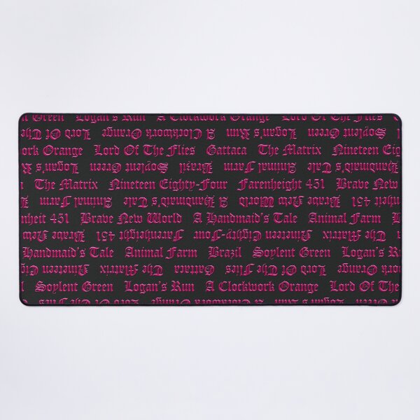 Item preview, Dystopian Fiction Couture Print - Black Pink designed and sold by AuntieVaxxer Official Shop.