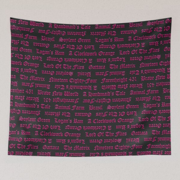 Item preview, Dystopian Fiction Couture Print - Black Pink designed and sold by AuntieVaxxer Official Shop.