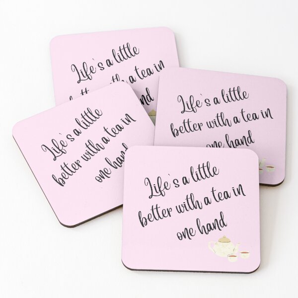 Item preview, Life's a little better with tea designed and sold by Crafternoons.
