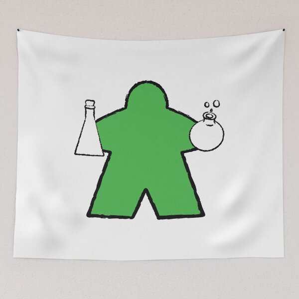 Item preview, Green Alchemist Meeple! designed and sold by BaronsGames.