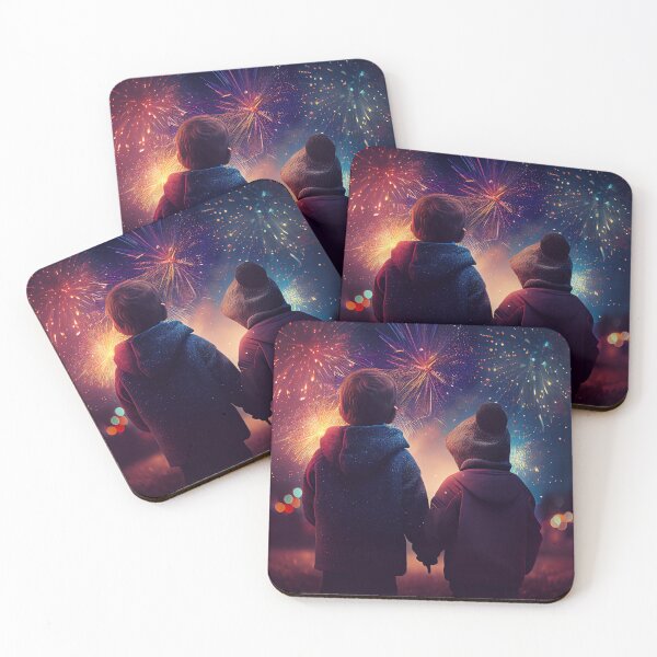 Item preview, Siblings at the Firework Display designed and sold by LukeAiWalker.