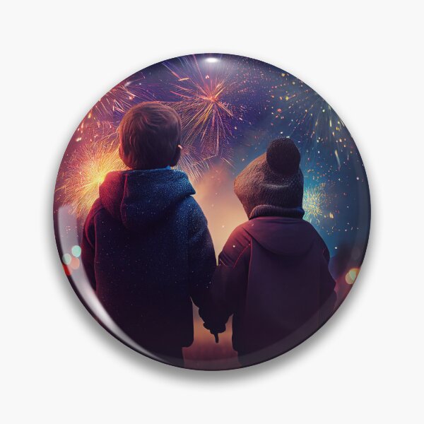 Item preview, Siblings at the Firework Display designed and sold by LukeAiWalker.