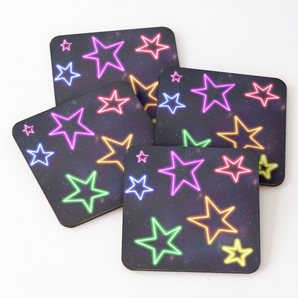 Item preview, Rainbow space stars designed and sold by LimeAnaconda.