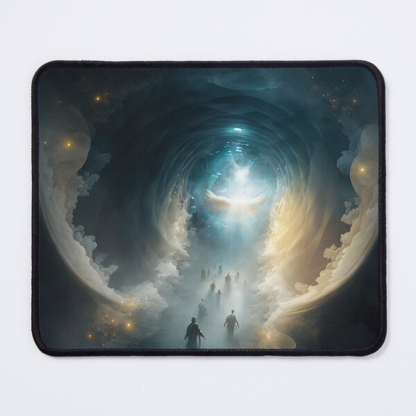 Item preview, Vision of the Afterlife - Souls passing between Realms, meeting Angels - Original Artwork designed and sold by CloudofKnowing.