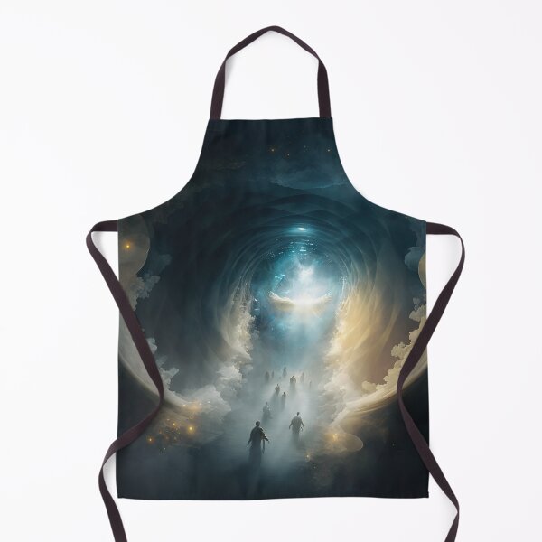 Item preview, Vision of the Afterlife - Almas que pasan entre reinos, se encuentran con ángeles - Obra de arte original designed and sold by CloudofKnowing.