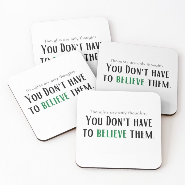 Item preview, Thoughts Are Only Thoughts designed and sold by quoteworthy.