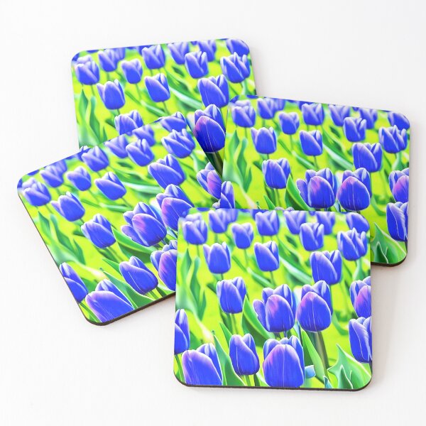 Item preview, Beautiful blue tulips background designed and sold by gramizzia.