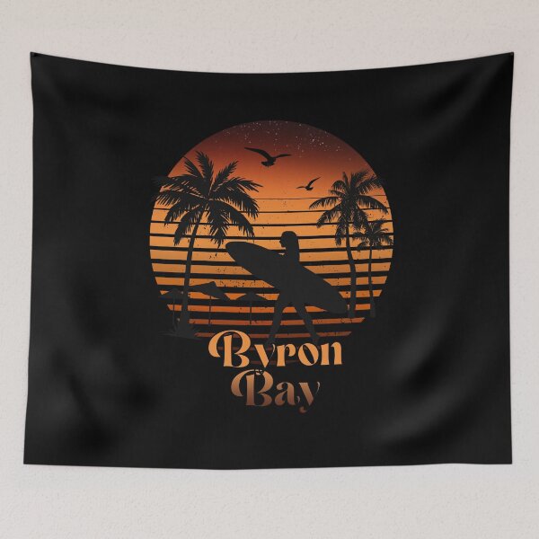 Item preview, Retro Byron bay sunset surfer design  designed and sold by TipTopTapo.