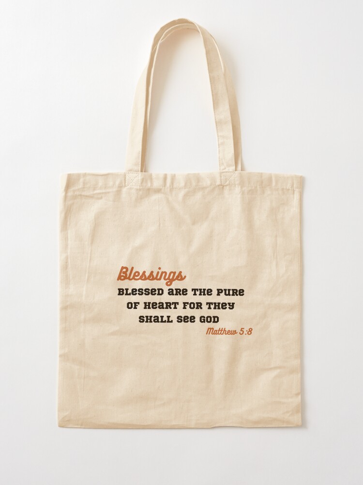 Blessed Are The Pure In Heart Tote Bag Blessed Are The Pure In Heart Tote Bag