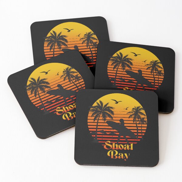 Item preview, Retro Shoal bay sunset surfer design  designed and sold by TipTopTapo.