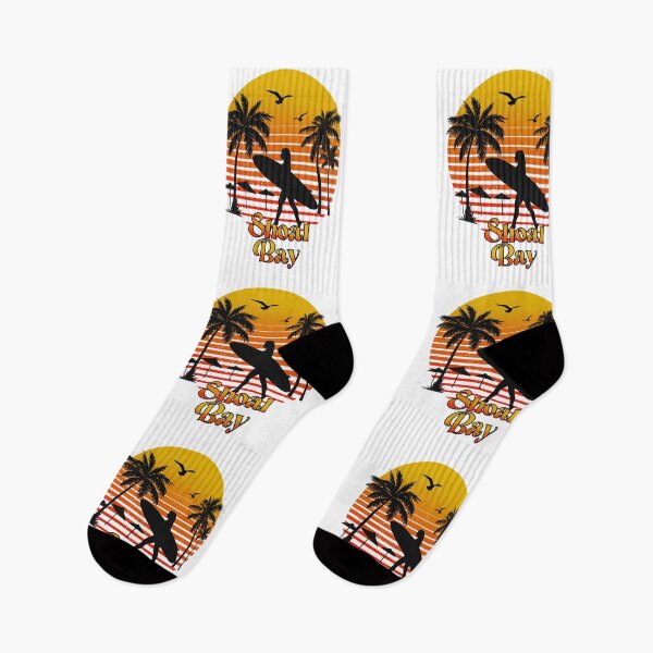 Item preview, Retro Shoal bay sunset surfer design  designed and sold by TipTopTapo.