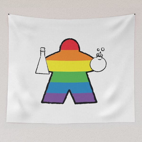 Item preview, Rainbow Alchemist Meeple! designed and sold by BaronsGames.