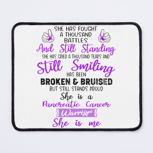 Item preview, Pancreatic Cancer Warrior SHE IS ME - Support Pancreatic Cancer Fighter Gifts designed and sold by Berriosly.
