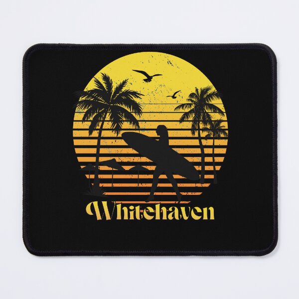 Item preview, Retro Whitehaven sunset surfer design designed and sold by TipTopTapo.