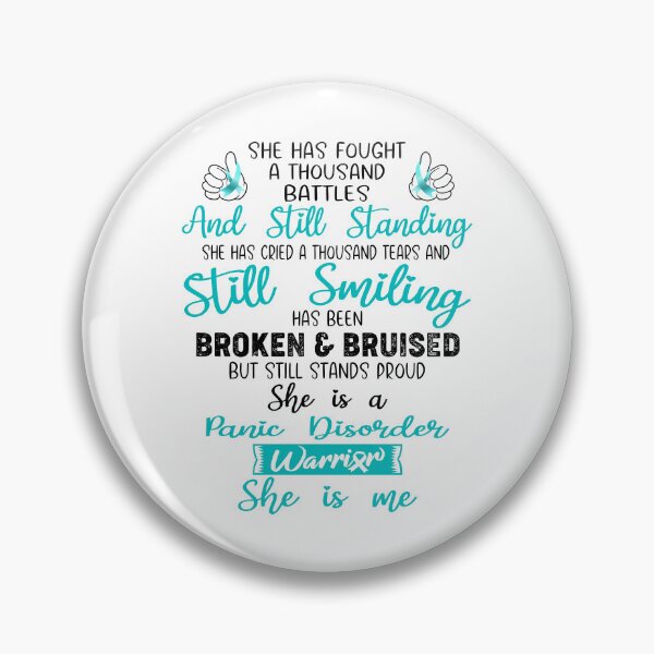 Item preview, Panic Disorder Warrior SHE IS ME - Support Panic Disorder Fighter Gifts designed and sold by Berriosly.