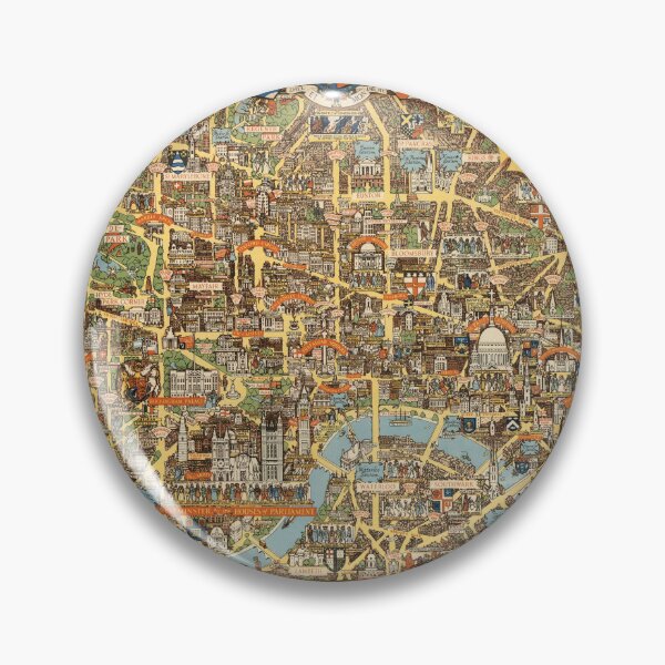 Item preview, Old map of London (1951) designed and sold by coolshitba.