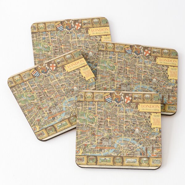 Item preview, Old map of London (1951) designed and sold by coolshitba.