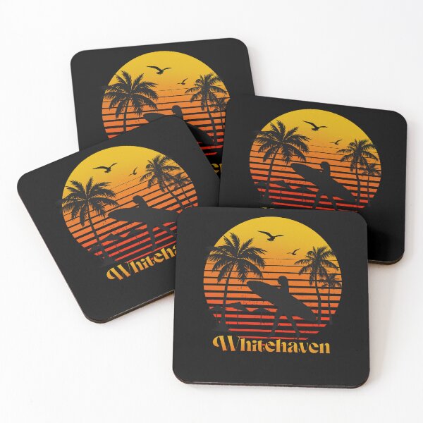 Item preview, Retro Whitehaven sunset surfer design  designed and sold by TipTopTapo.