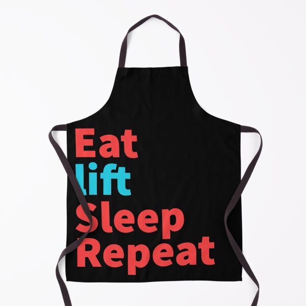 Item preview, Comer, levantar, dormir, repetir, levantadores de potencia inspiradores, rojo y azul. designed and sold by Master4art.