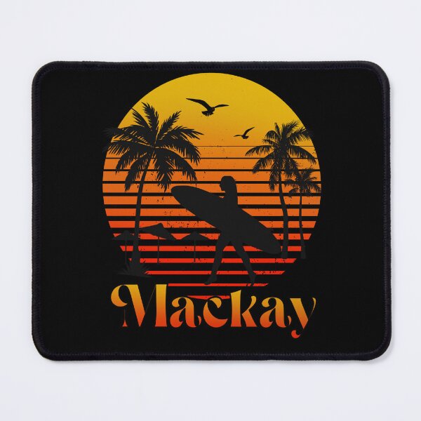Item preview, Retro Mackay sunset surfer design designed and sold by TipTopTapo.