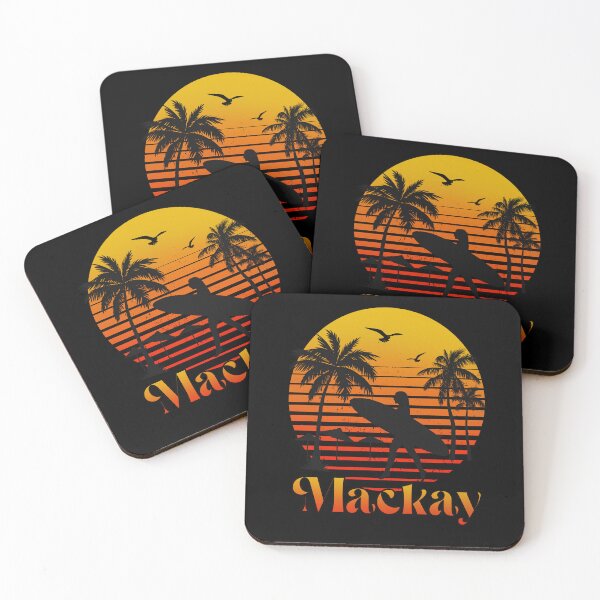 Item preview, Retro Mackay sunset surfer design  designed and sold by TipTopTapo.