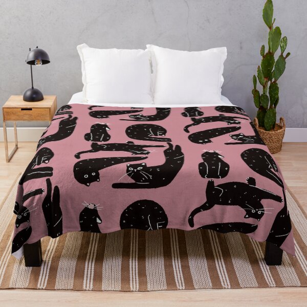 Item preview, Strange Black Cats Maroon Background designed and sold by aymeigh.