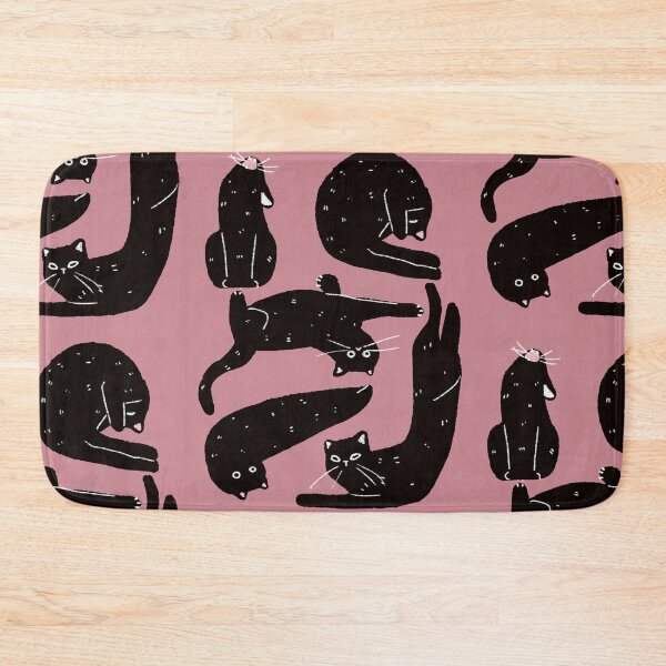 Item preview, Strange Black Cats Maroon Background designed and sold by aymeigh.