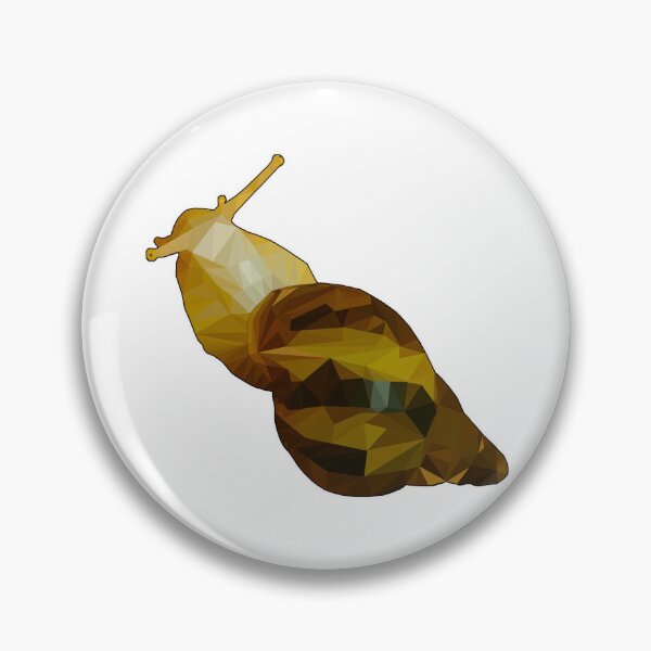 Item preview, Achatina reticulata low poly style designed and sold by AikasHeaven.