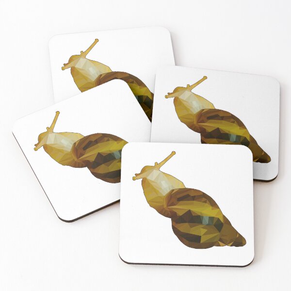 Item preview, Achatina reticulata low poly style designed and sold by AikasHeaven.