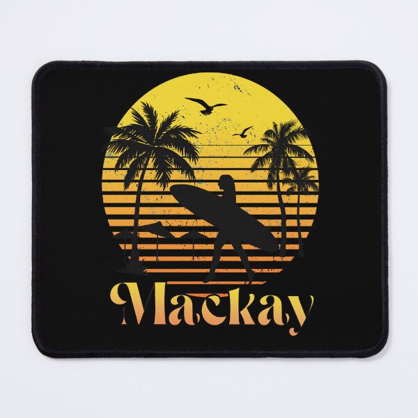 Item preview, Retro Mackay sunset surfer design designed and sold by TipTopTapo.