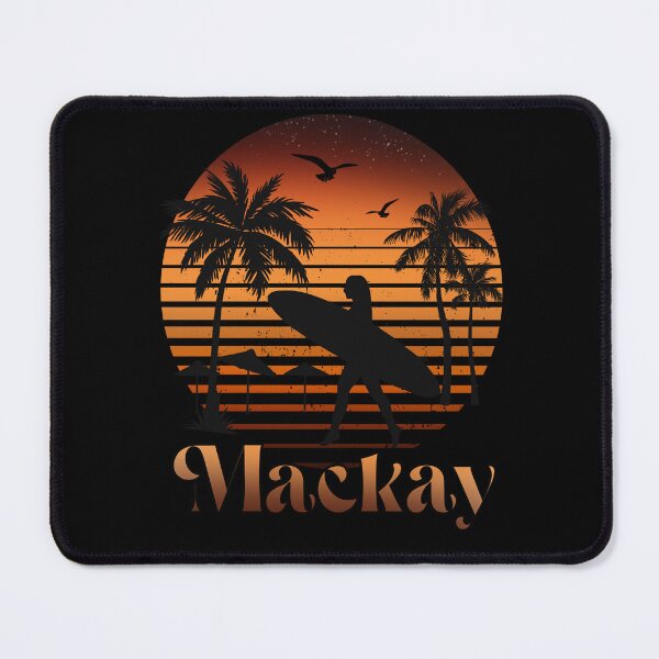Item preview, Retro Mackay sunset surfer design designed and sold by TipTopTapo.