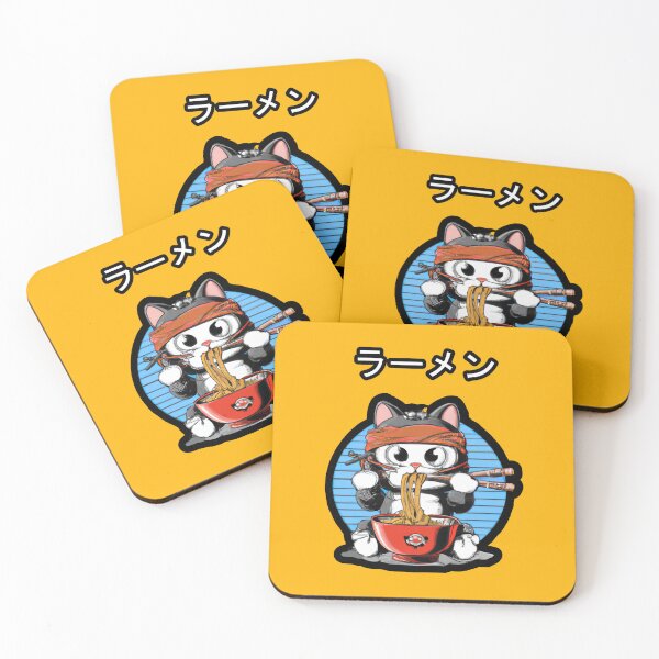 Item preview, Cute Samurai Ramen Cat designed and sold by MeowMerch.