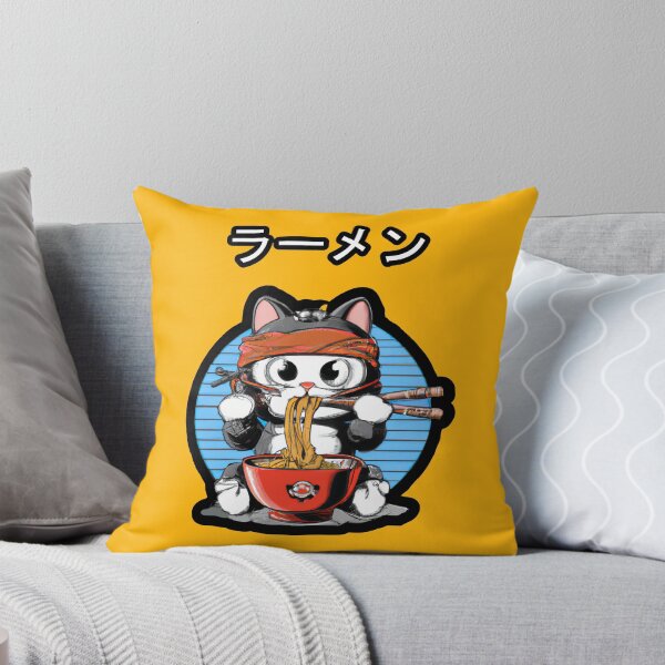 Item preview, Cute Samurai Ramen Cat designed and sold by MeowMerch.