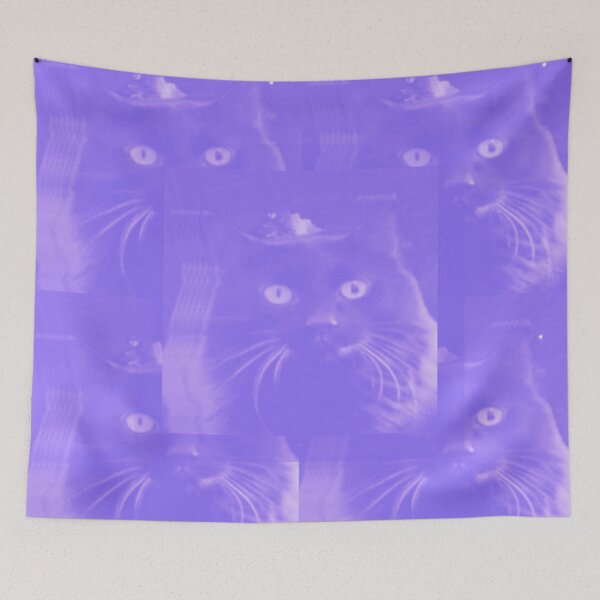 Item preview, Black Cat Overlay Tile Amethyst designed and sold by India2022.