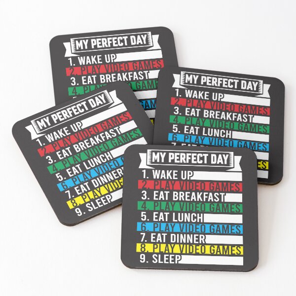 Item preview, Play video games - my perfect day designed and sold by professorguru.