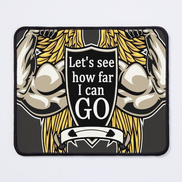 Item preview, Let's see how far I can go Powerful motivational Gym sport awesome artwork designed and sold by AssamFT.