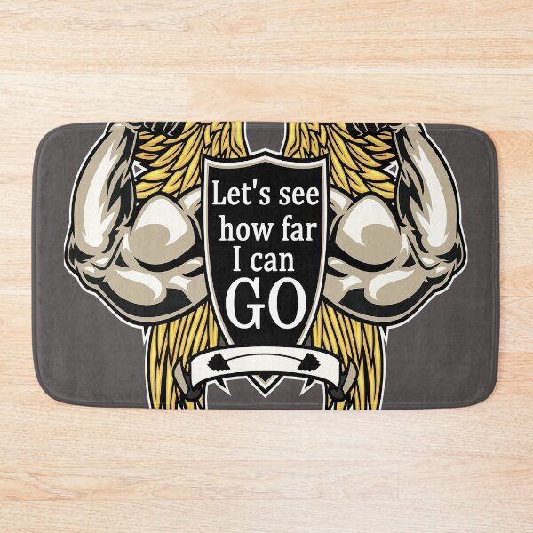 Item preview, Let's see how far I can go Powerful motivational Gym sport awesome artwork designed and sold by AssamFT.